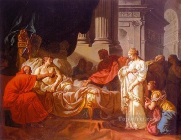 Jacques Louis David Painting - Antiochus and Stratonice Neoclassicism Jacques Louis David